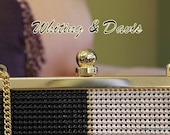 Whiting & Davis Metal Mesh Beaded Purse