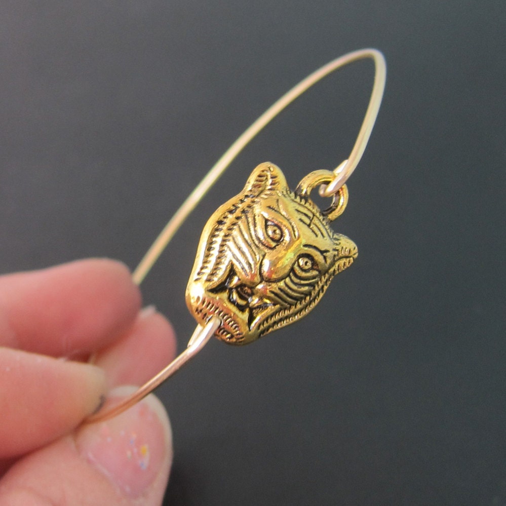 Tiger Bangle Bracelet, Statement Bracelet, Tiger Bracelet, Tiger Jewelry, Statement Jewelry, Jungle Jewelry, Animal Bracelet, Animal Jewelry