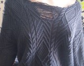 super baggy vintage navy sweater