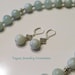Natural Aquamarine with Sterling Silver Accents Necklace Set - Serenity