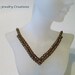 Woven Crystal Satin Necklace - Evening Sparkle