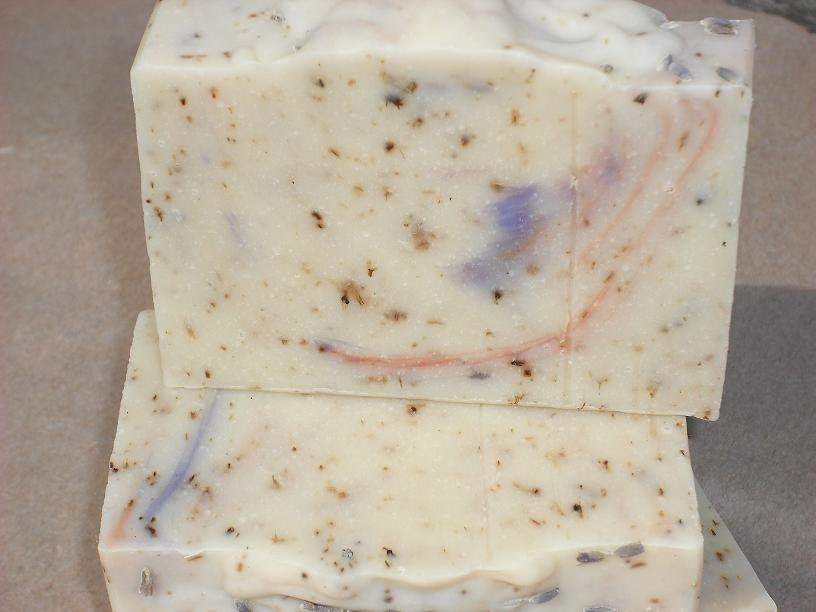 Lavender Tangerine Soap / Natural Artisan Soap / Cold Process Handmade Soap