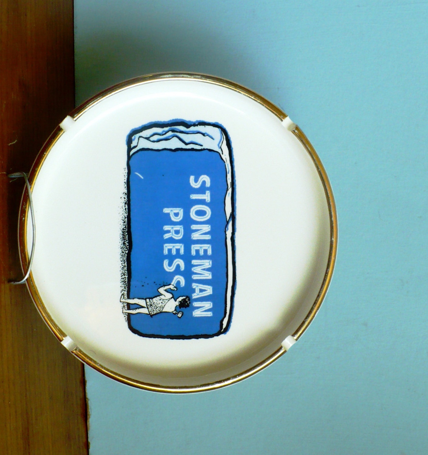 Vintage Advertising Ashtray Stoneman Press