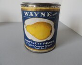 Large Capacity 1lb. 13 oz. Wayne Bartlett Pears Tin