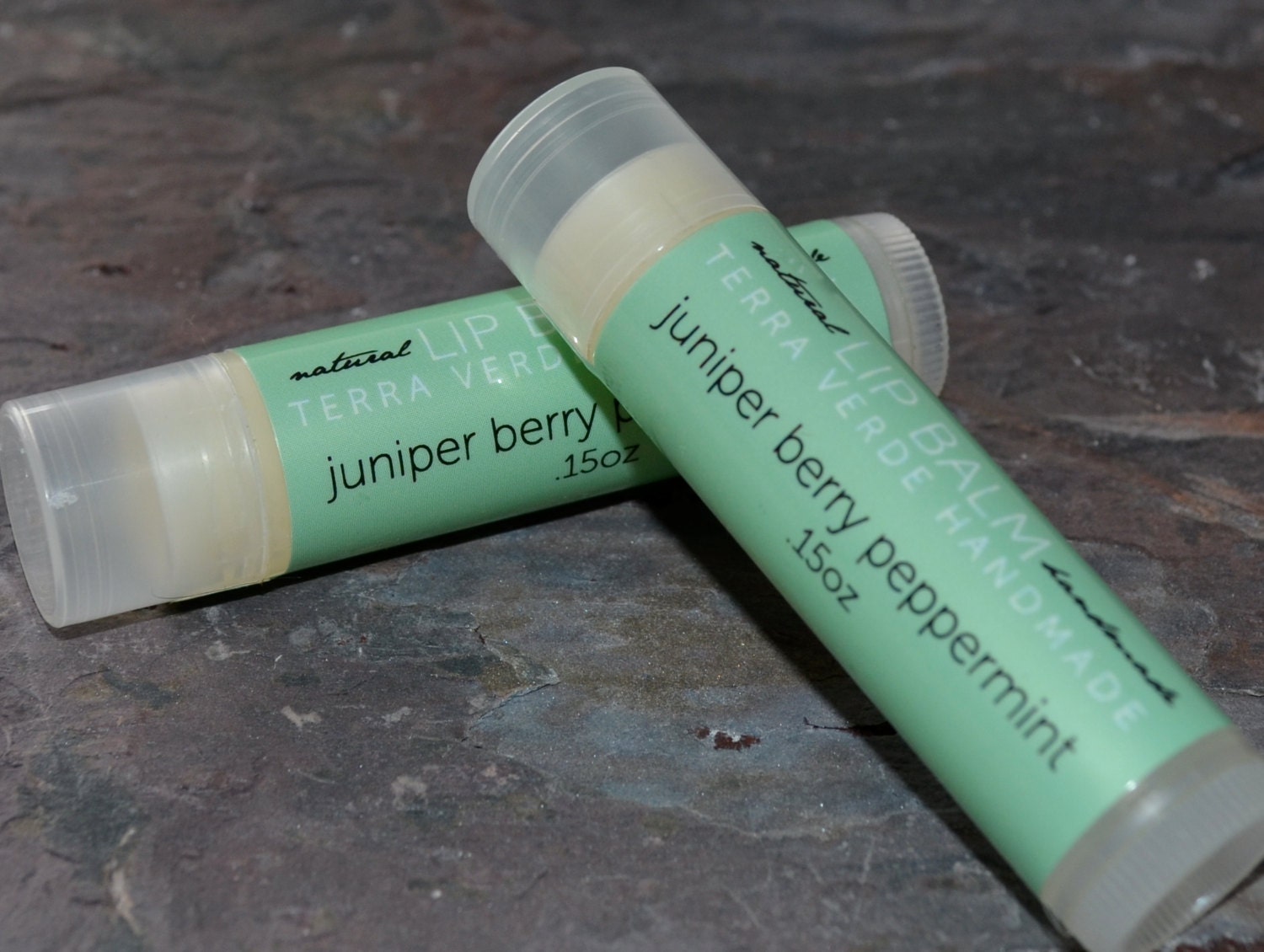 juniper berry peppermint lip balm