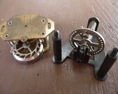 Vintage CLOCK PARTS Mechanical springs and winding stuff