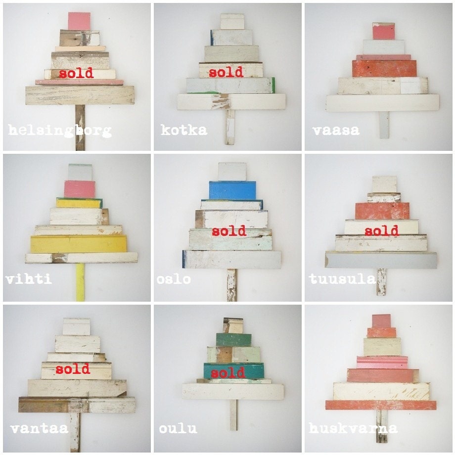 wood & wool x-mas tree