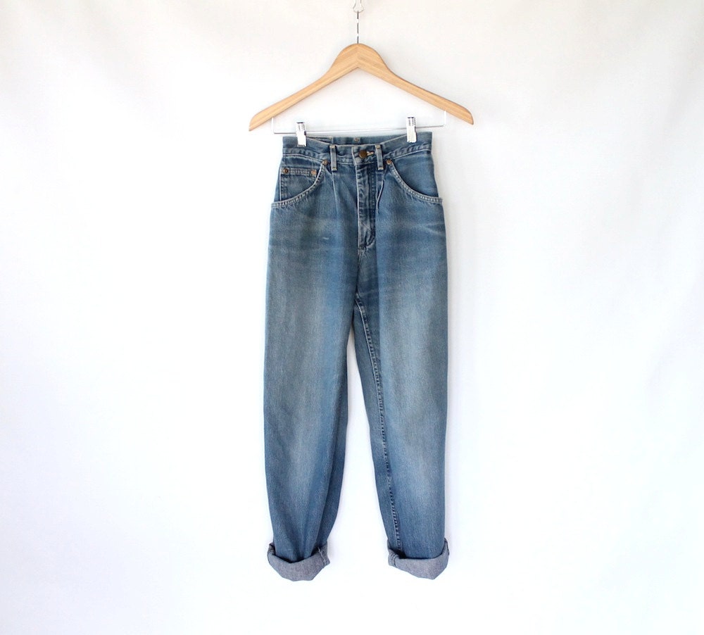 Vintage 80s High Waisted Soft Painters Jeans // Straight Leg Denim Pants