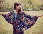 Vintage Angel Wing Caftan Plunging V