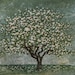 Original Hand Pulled Fine Art Print - APRIL III reduction woodblock OOAK Limited Edition Landscape