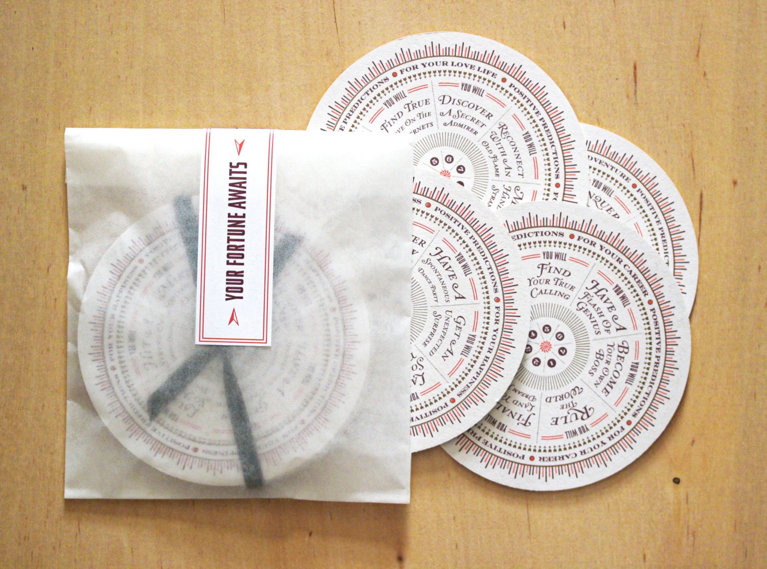 Fortune Teller Screen Printed Coaster Set