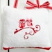 Owls Door Hanger White Red Pink Hearts Decorative Repurposed