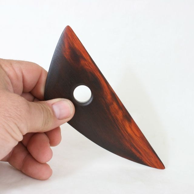 Pottery Tool, Cocobolo Wood Rib, Bowl Rib