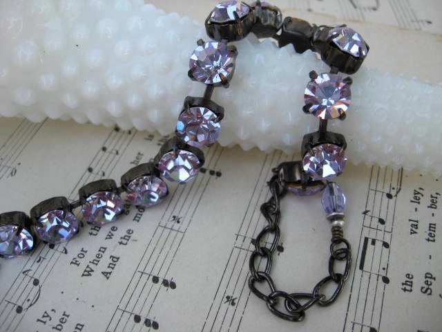 Alexandrite  Swarovski Crystal  Bracelet -  No 2