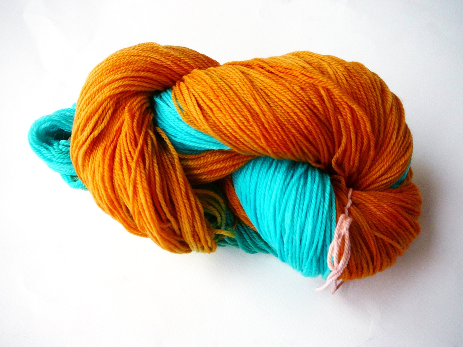 Fingering weight hand painted superwash merino sock yarn Powerade Graveyard 490 yards, 100g