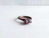 Crystal Ring Quartz Ring Mineral Ring Cocktail Ring Crystal Ice Natural Gem Stone Patina Artisan Handmade