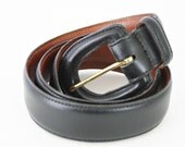 vintage 80s black CLASSIC leather COACH belt size M/L
