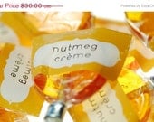 Discontinued: 12 Nutmeg Creme Lollipops - artisan hard candy suckers - harvest gold lollipops