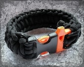 Paracord Survival Bracelet with Whistle Buckle - from wrist band to rope in seconds