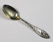 Silver Plate Mechanics Building Boston MA Souvenir Spoon