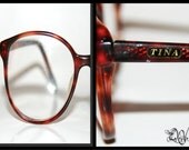 Vintage Tortoise Round Eyeglasses by Tina