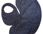 Black and Grey Skulls and Crossbones Baby Bib and Burp Cloth Gift Set