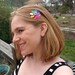 Custom Colors - Chainmaille Scale Flower Barrette (Small)