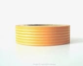 Lines Orange Washi Tape (Chugoku) -  gift packaging or card making