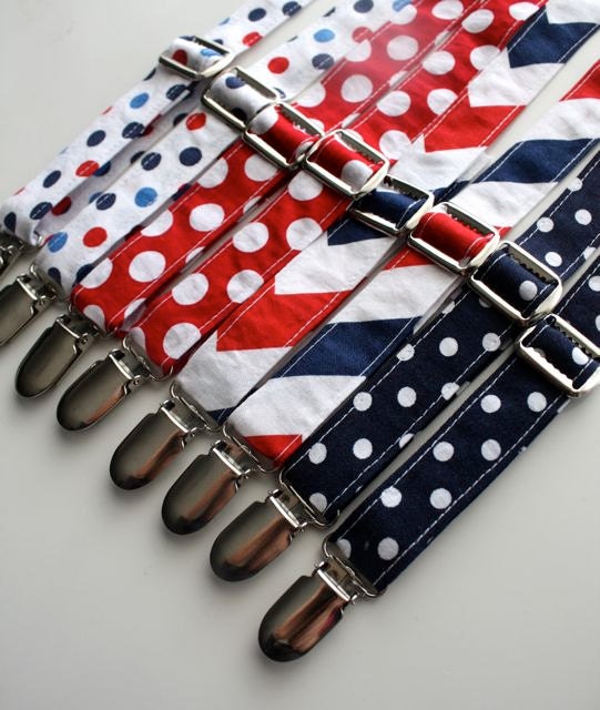 Little Guy Adjustable LIBERTY Collection- 4th of JULY Suspenders  - You pick the fabric  - (All Sizes) - Custom Order - Photo Prop
