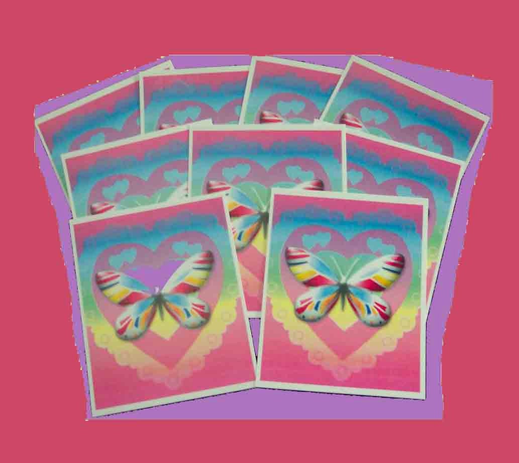 15 Thank You Cards. BUY 15 OR 30 OR 45 or 60 Hearts and Butterfly Thank You Tags. 3511