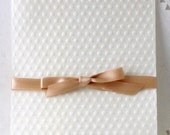 Wedding Favor Bags - Dotted Swiss Embossed - 6 3/4" x 4 3/4" - 25