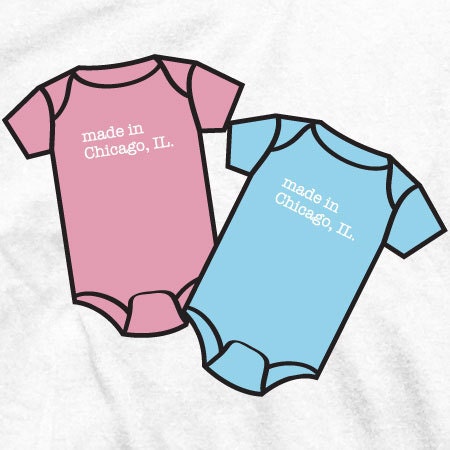 made in chicago baby onsie