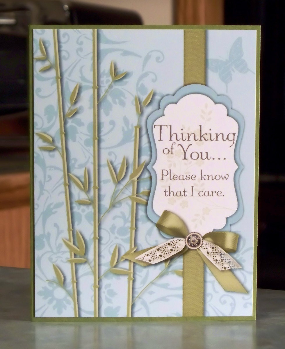 Handmade Sympathy Card, Stampin Up Peaceful Thoughts