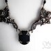 necklace - Celestial Darkness - gothic, baroque, neovictorian, victorian, dark, ooak, chunky, large, statement piece,