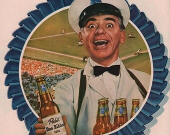 vintage eddie cantor 1947 advertisement pabst blue ribbon