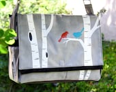 Hand Painted Faux Leather Diaper Bag and Changing Pad