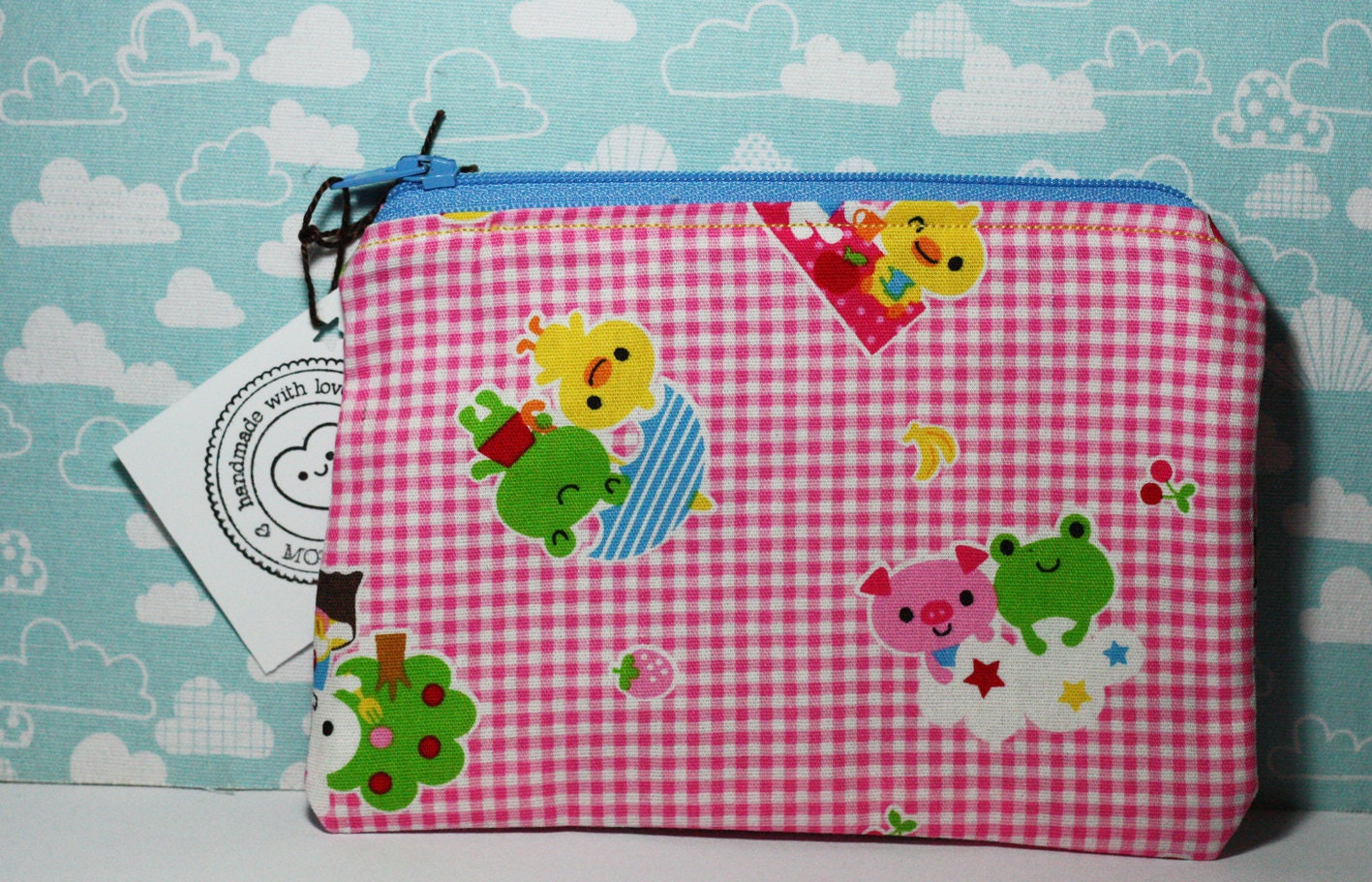 Zipper pouch, coin purse, pouch - Kawaii animals