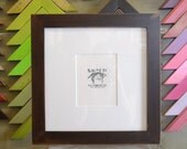 12x12 Square Picture Frame in 1.5-inch standard Style with Vintage Dark Wood Tone Finish