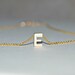 Gold initial necklace - tiny initial pendant - letter - alphabet - monogram - gold fill chain - simple modern jewelry - Bea