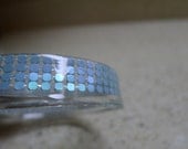 Blue with Pink Shimmer Resin Bangle