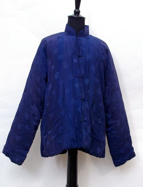 Chinese silk padded winter jacket, 1940s-60s