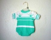 Vintage Embroidered Springtime Romper, Size 0-3 Months