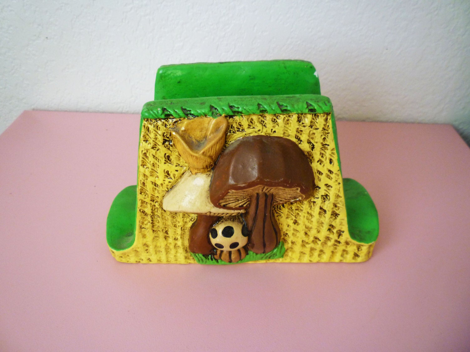 Vintage Mushroom Napkin Holder