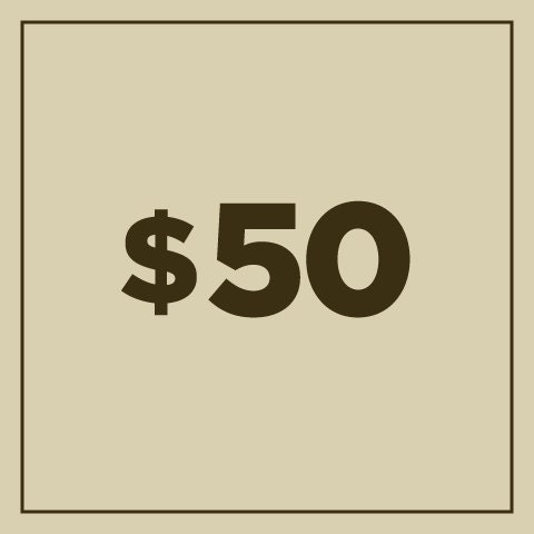 Walnut Studiolo Gift Certificate - 50.00
