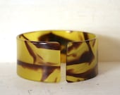 RARE Vintage 1920s 1930s 'Tortoise Shell' Deco Celluloid Bangle Bracelet