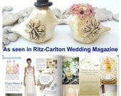 Custom love birds As seen in Ritz Carelton Wedding Magazine -  Wedding cake topper