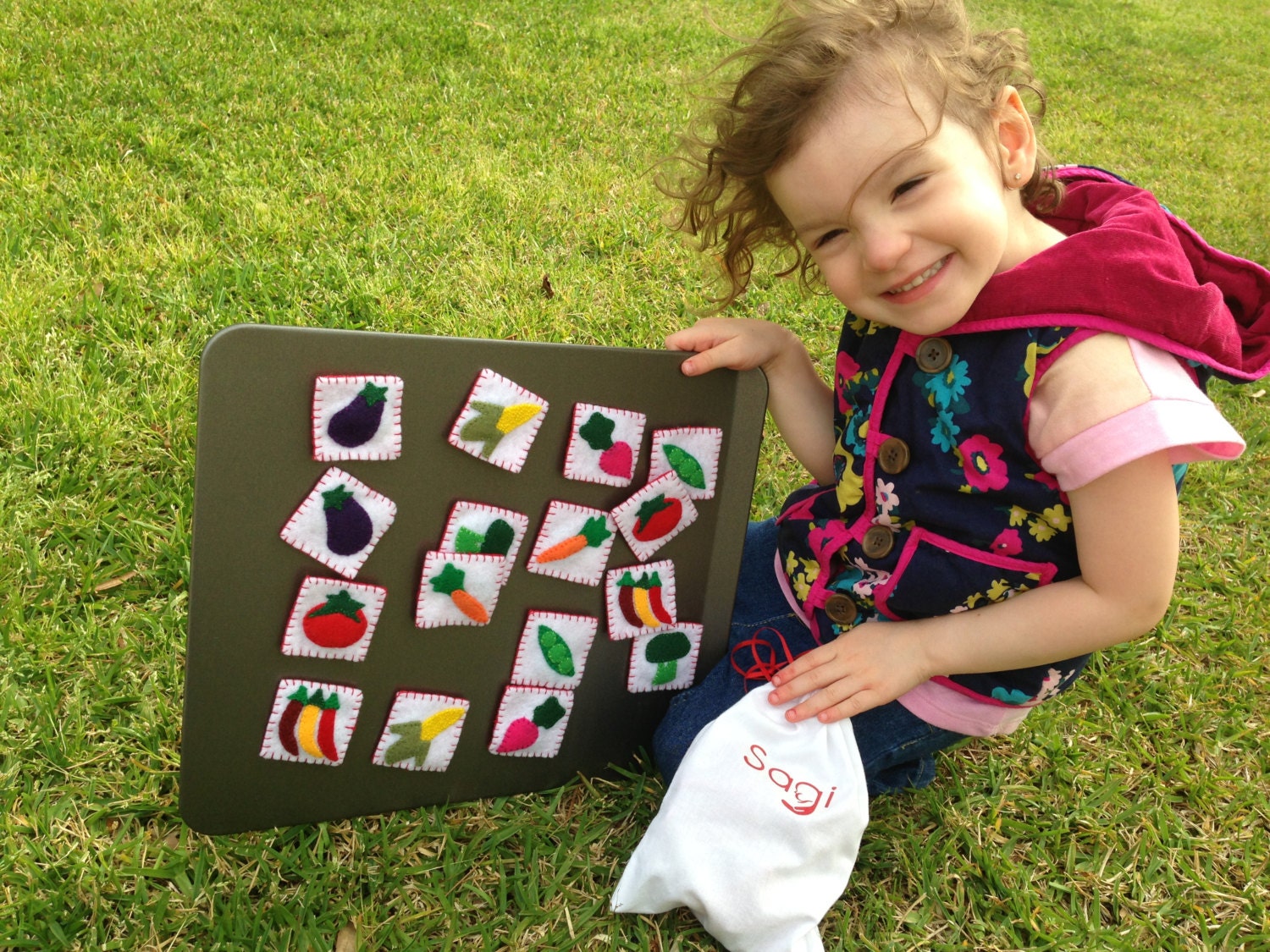 MAGNETIC Handmade Memory Game Cards