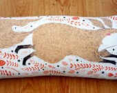 Large red Ratatoskr cushion