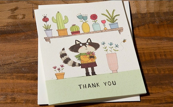 Thank You greetings card