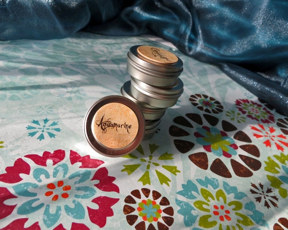 Aquamarine (solid perfume--heliotrope, juniper berry, vetyver, sandalwood)